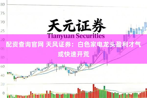 配资查询官网 天风证券：白色家电龙头盈利才气或快速开荒